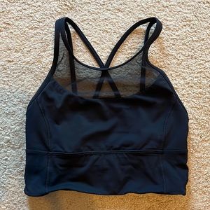 Lululemon bra with mesh design and crisscross straps